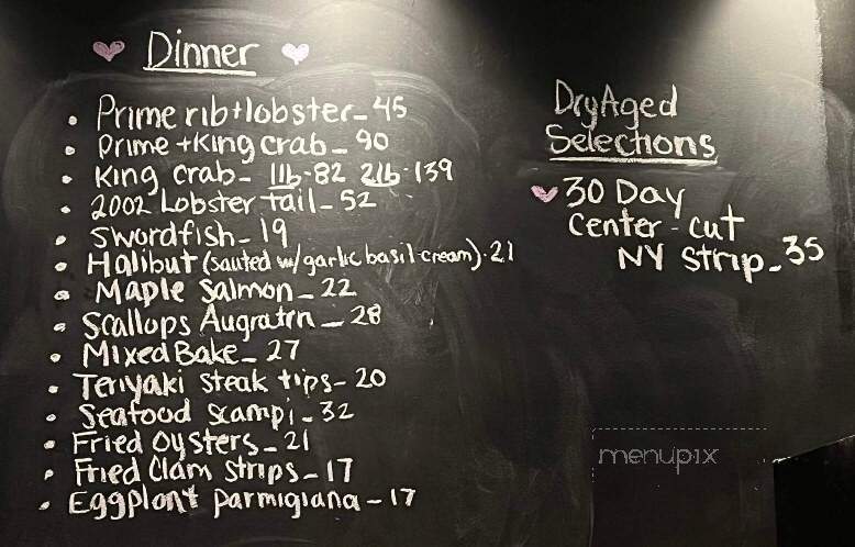Black Rock Steakhouse - Springfield, VT menu_pic
