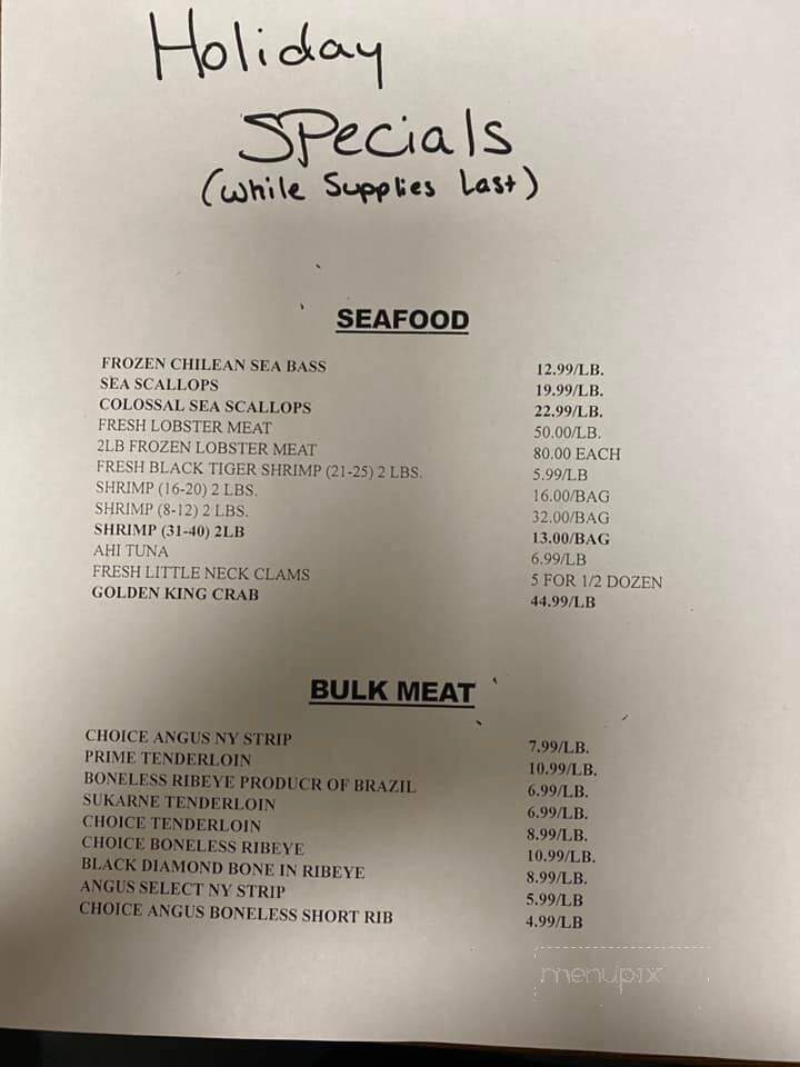 Black Rock Steakhouse - Springfield, VT menu_pic