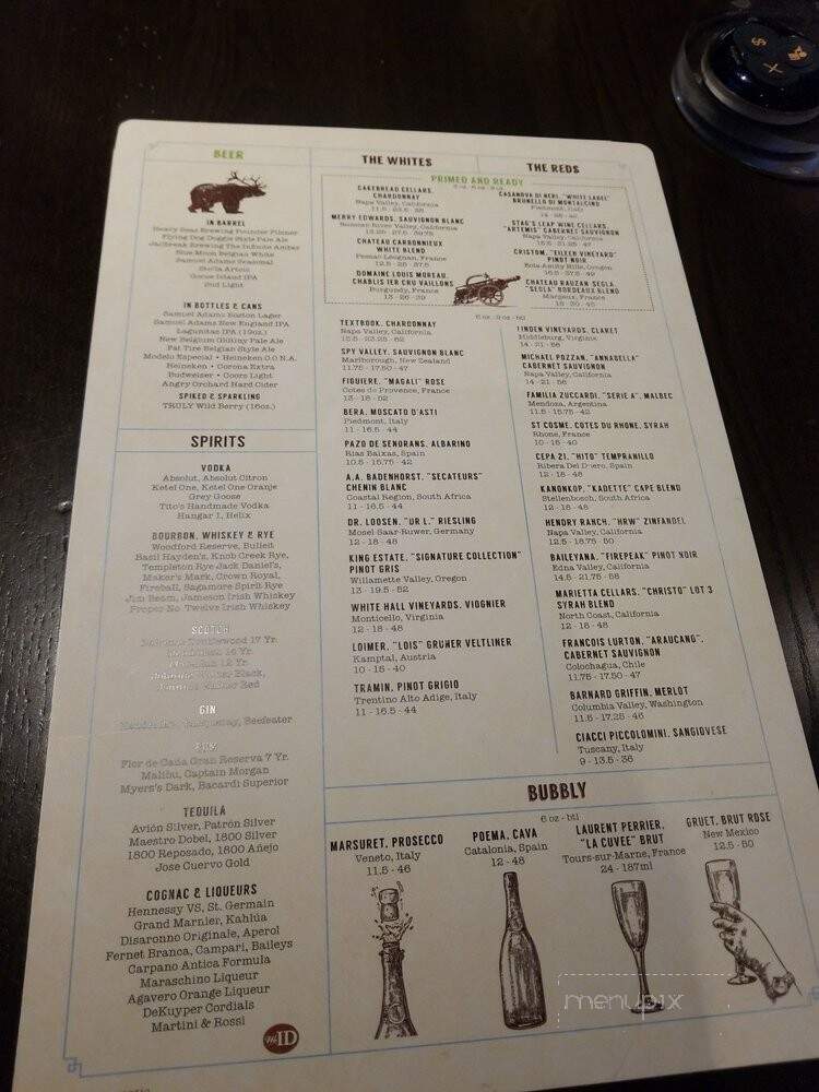 Brix & Vine - Baltimore, MD menu_pic
