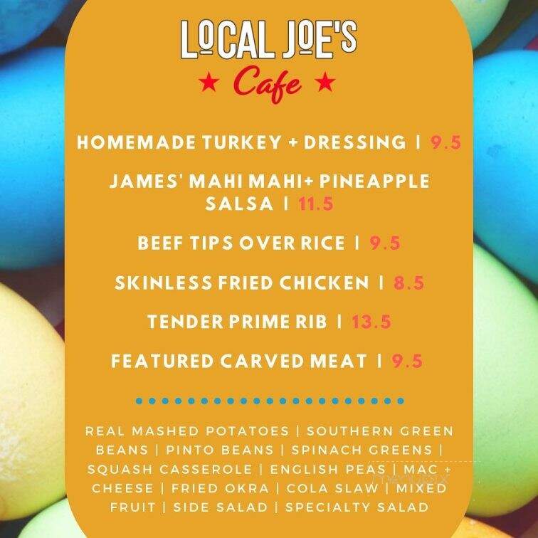 Local Joe's - Mt. Juliet, TN menu_pic
