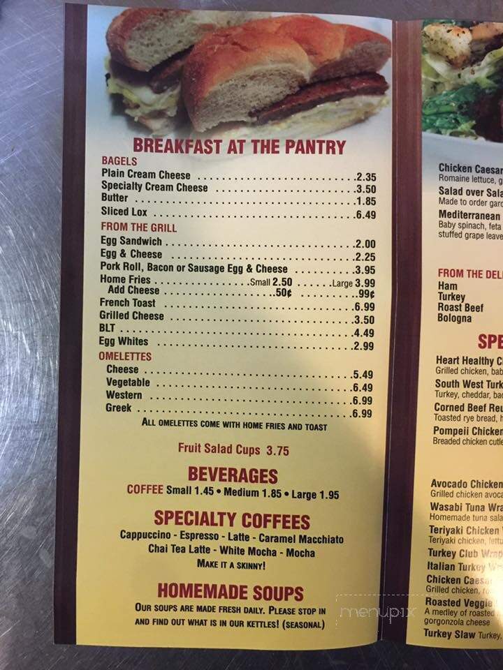 Bagel Pantry - Metuchen, NJ menu_pic