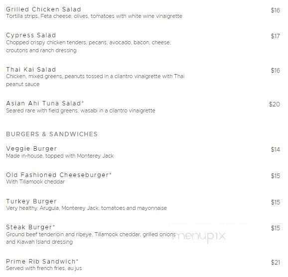 J. Alexander's - West Bloomfield, MI menu_pic