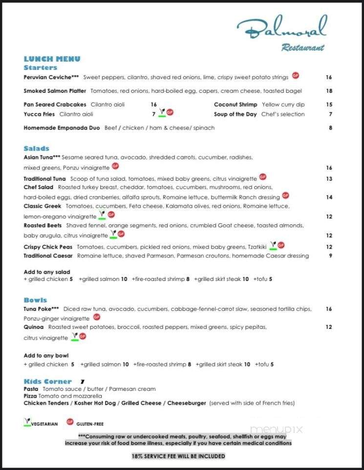 Bal Moral Restaurant - Bal Harbour, FL menu_pic
