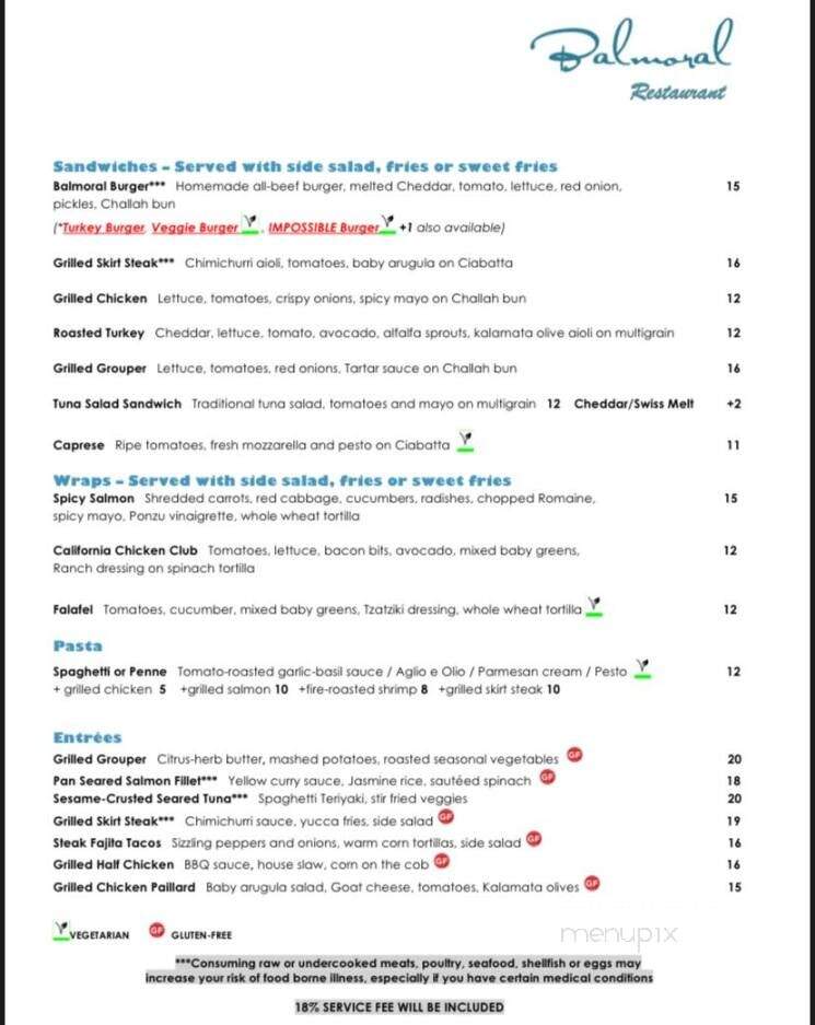 Bal Moral Restaurant - Bal Harbour, FL menu_pic