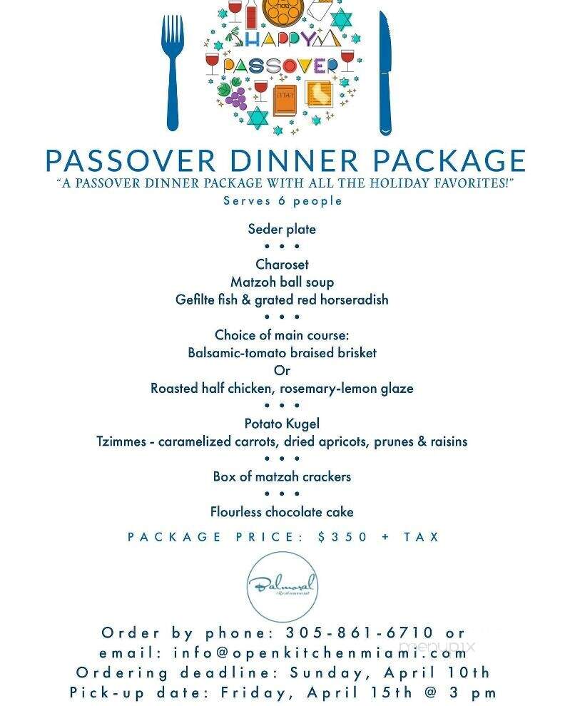 Bal Moral Restaurant - Bal Harbour, FL menu_pic
