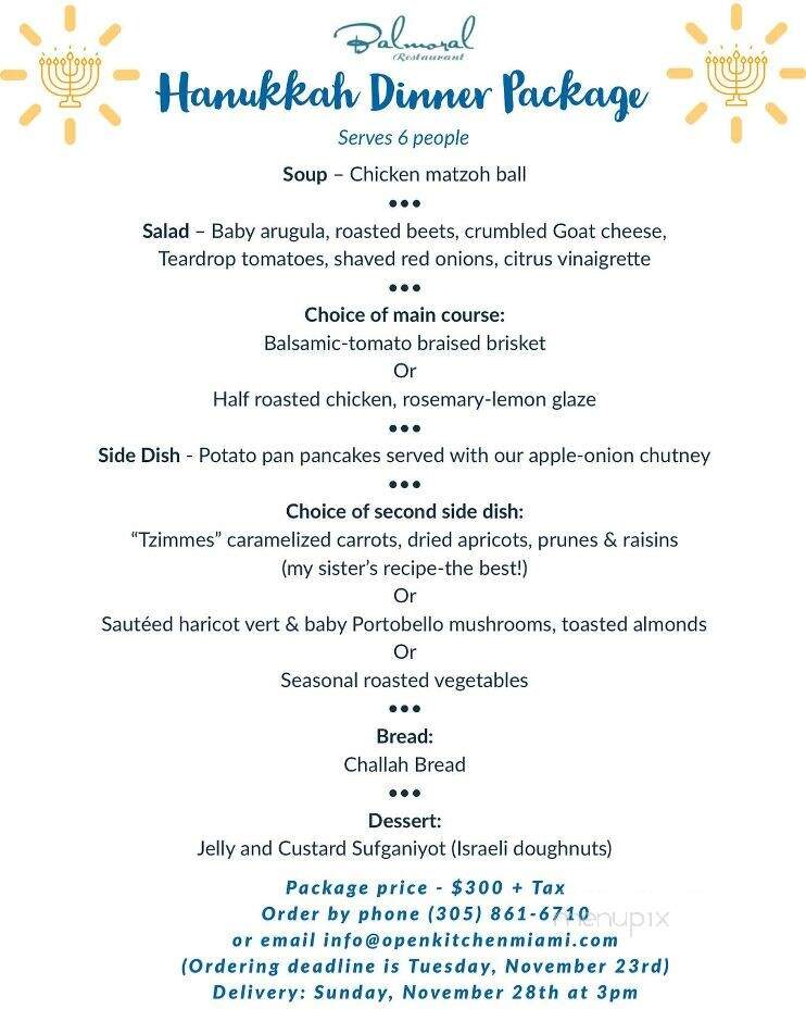 Bal Moral Restaurant - Bal Harbour, FL menu_pic