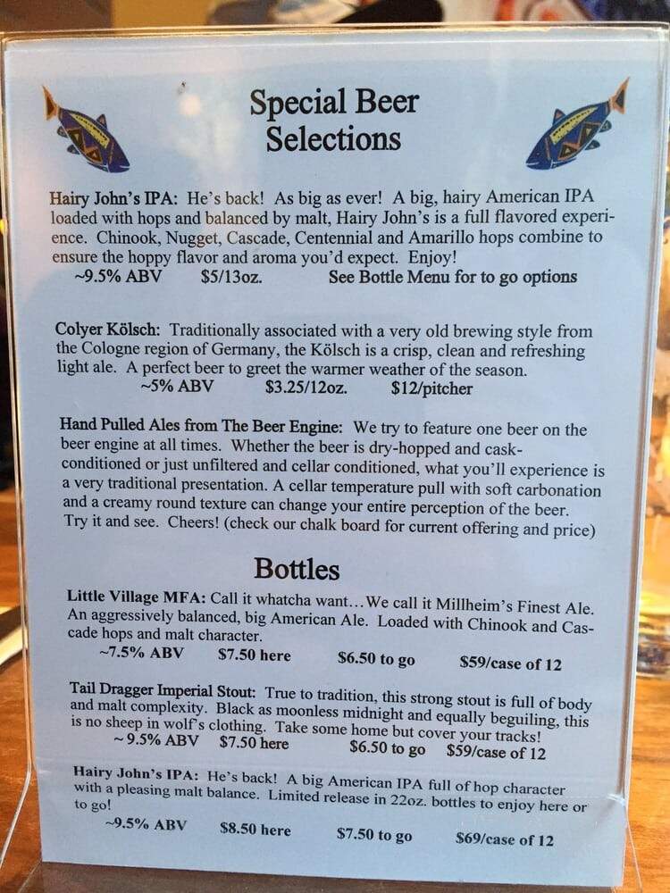 Elk Creek Cafe - Millheim, PA menu_pic