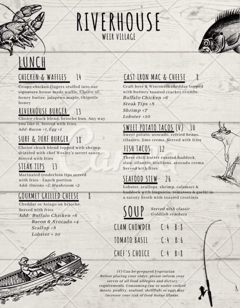 Riverhouse - Taunton, MA menu_pic