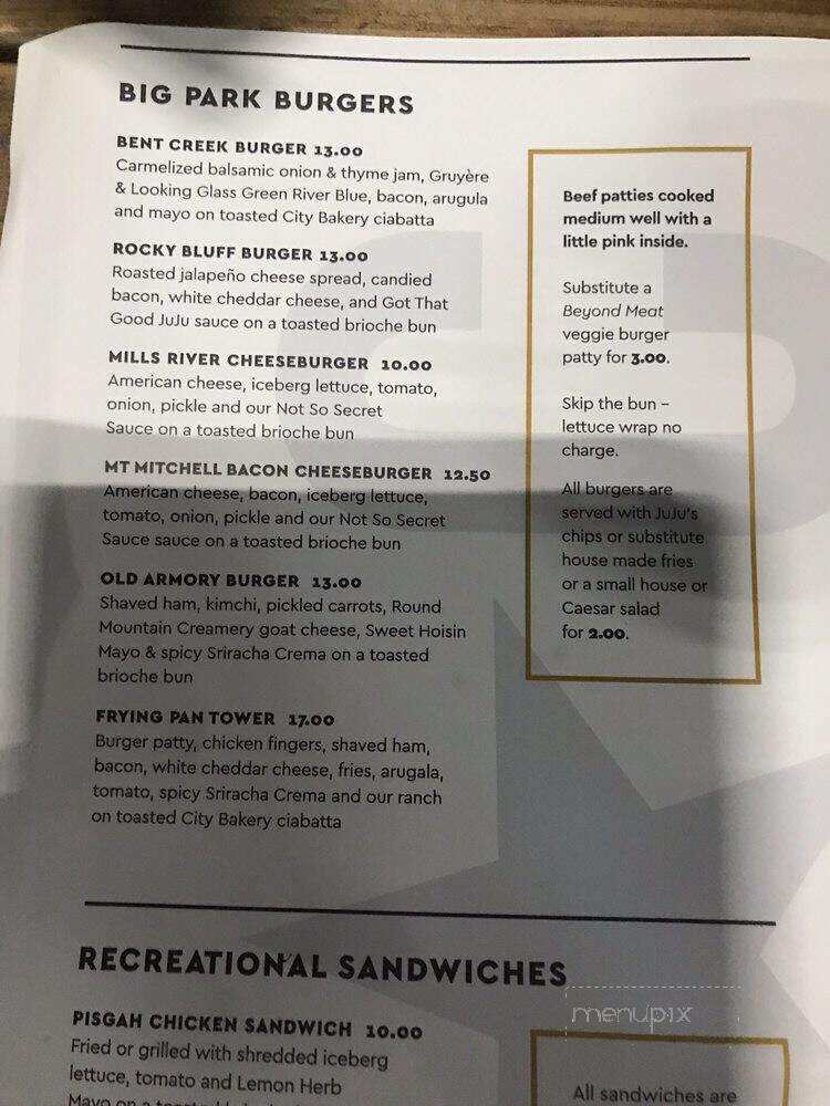 Mills River Brewery - Arden, NC menu_pic
