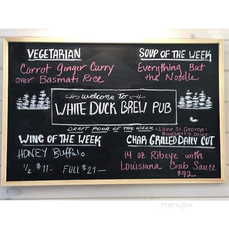 White Duck Brew Pub - Winthrop, ME menu_pic