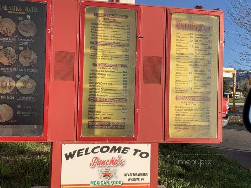 Pancho's Mexican Food - Casper, WY menu_pic