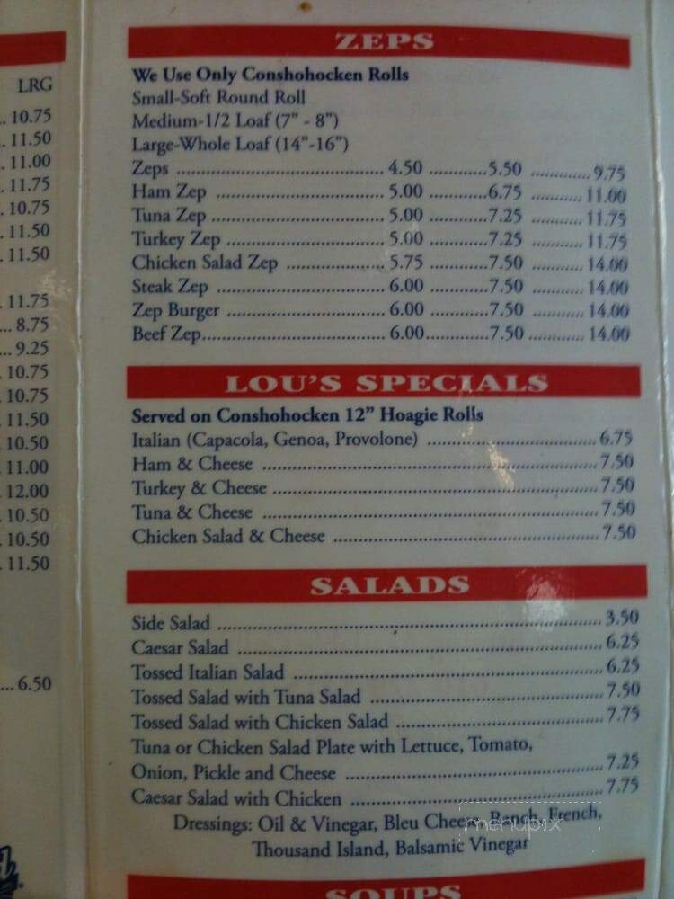 Lou's Sandwich Shop - Norristown, PA