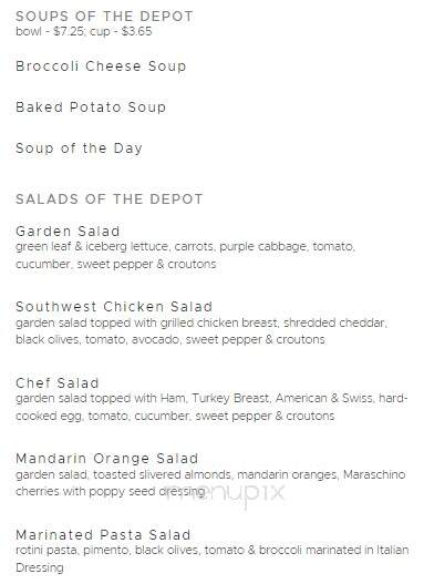 Teapot Depot - Highlands, TX menu_pic