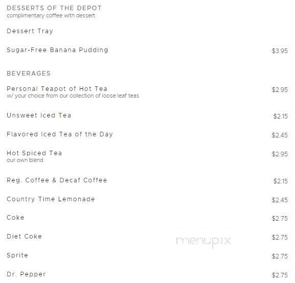 Teapot Depot - Highlands, TX menu_pic