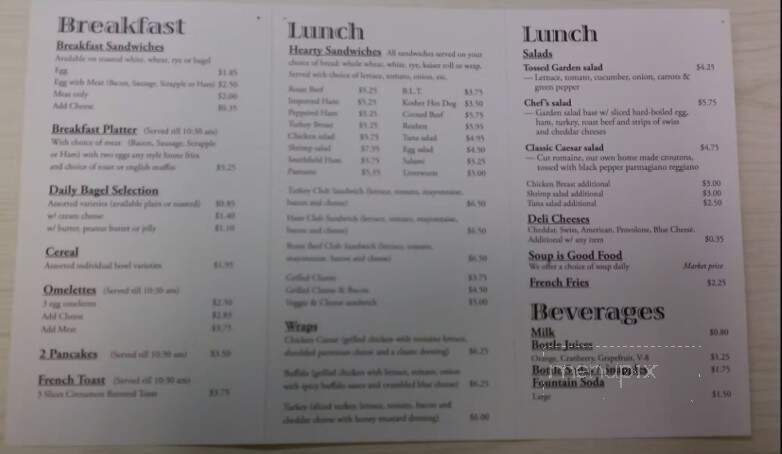 WebbMason Deli - Hunt Valley, MD menu_pic