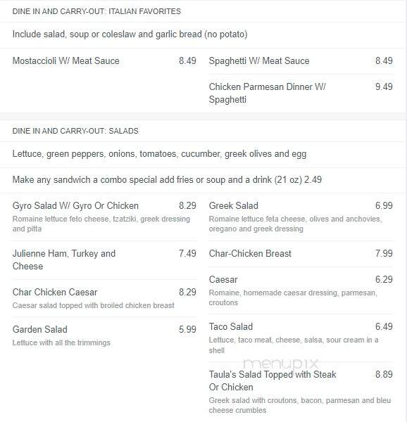 Johnny K's Patios Gyros Carry - Lansing, IL menu_pic