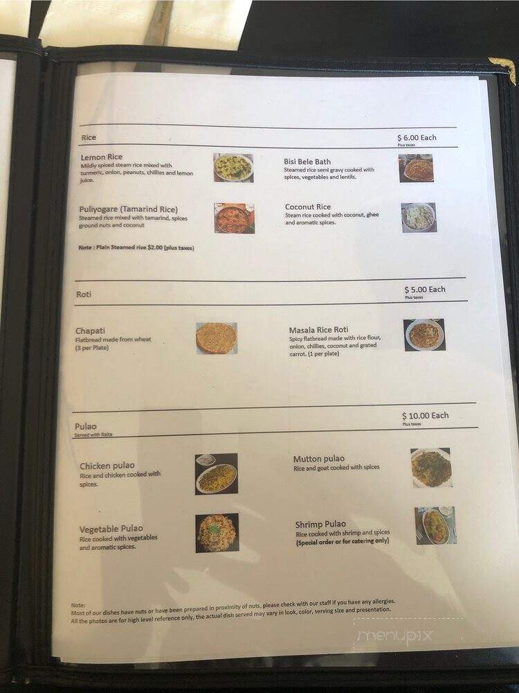Mysore Darshini - Mississauga, ON menu_pic