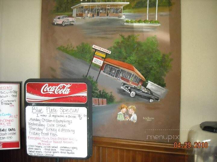 Whiteford's Drive-In - Clinton, SC menu_pic