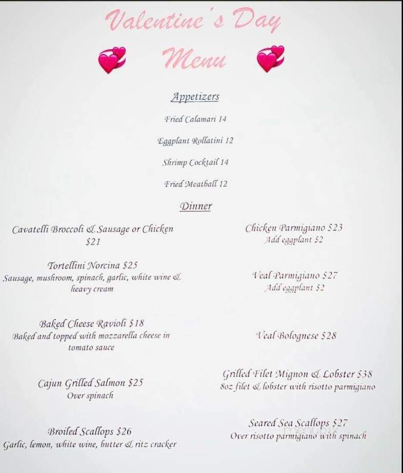 Mirabelle's Italian Restaurant - Prospect, CT menu_pic