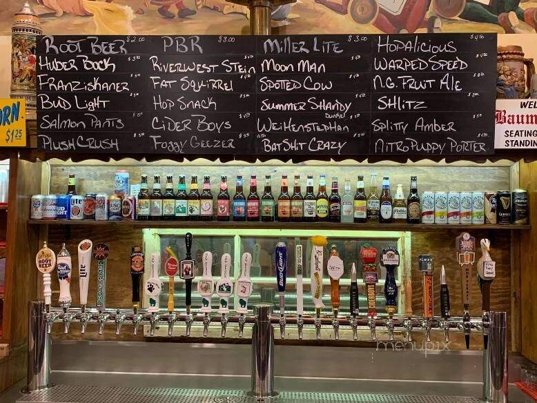 Baumgartner Cheese Store & Tavern - Monroe, WI menu_pic