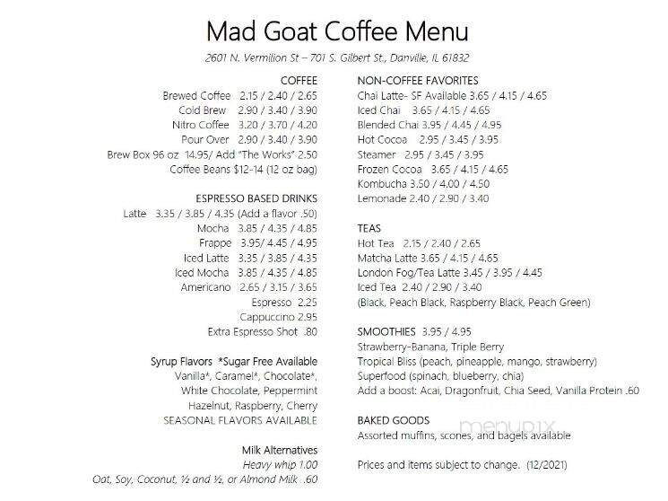 Mad Goat Coffee - Danville, IL