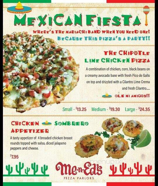 Me-n-Ed's Pizza Parlor - Langley, BC menu_pic