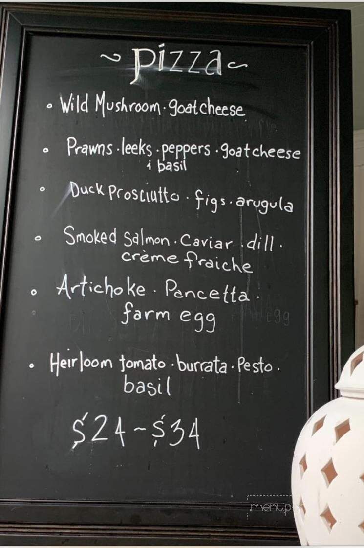 Atria - Edgartown, MA menu_pic