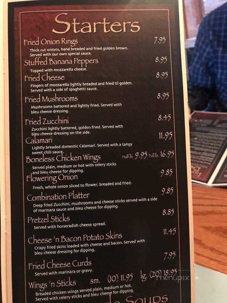 Beef-N-Barrel Restaurant - Olean, NY menu_pic