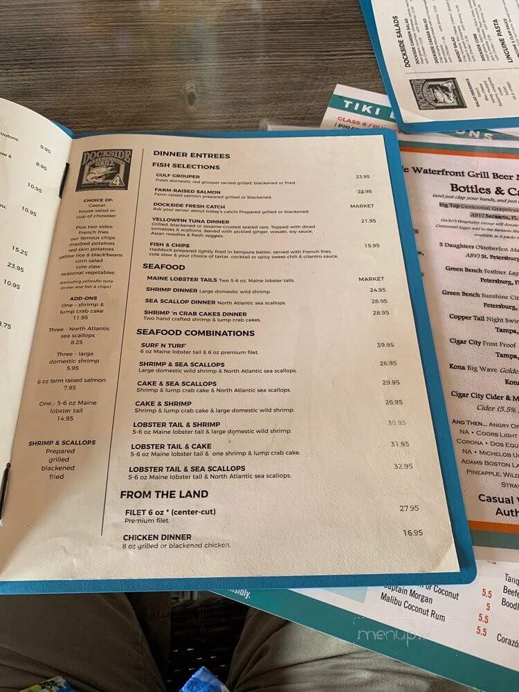Dockside Waterfront Grill - Venice, FL menu_pic
