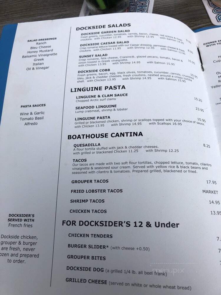 Dockside Waterfront Grill - Venice, FL menu_pic