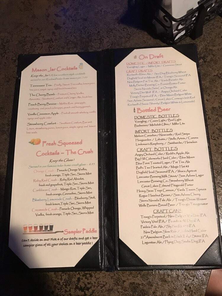 T J Rockwell's - Mechanicsburg, PA menu_pic