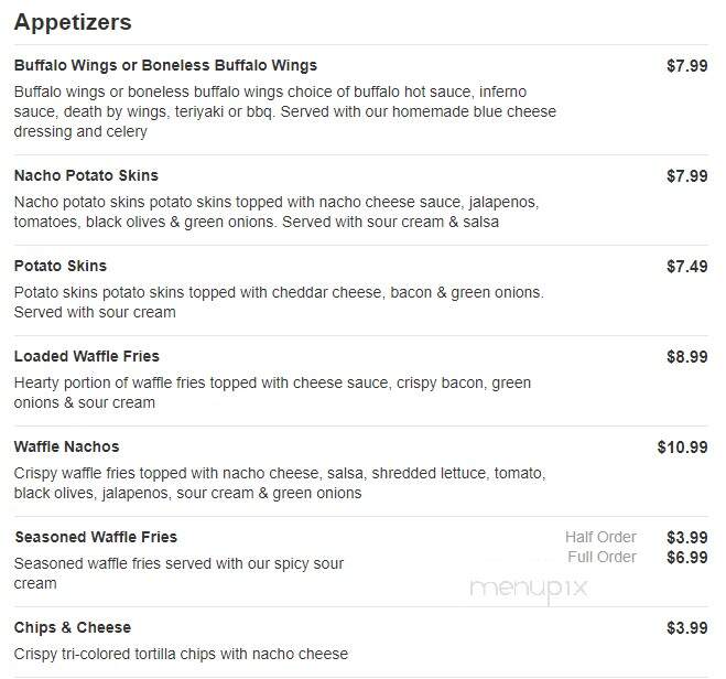 Fireside Lounge - Dennison, MN menu_pic