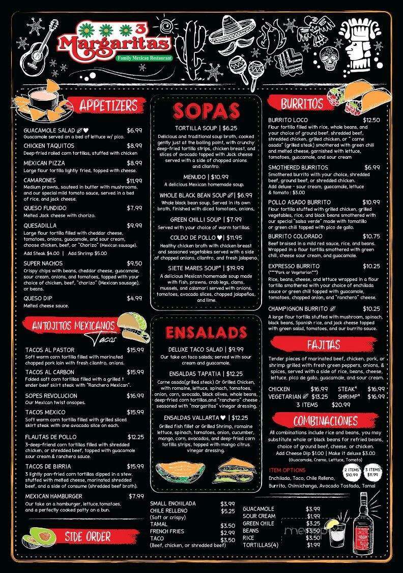 Margaritas - Ogallala, NE menu_pic