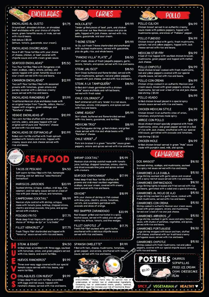 Margaritas - Ogallala, NE menu_pic