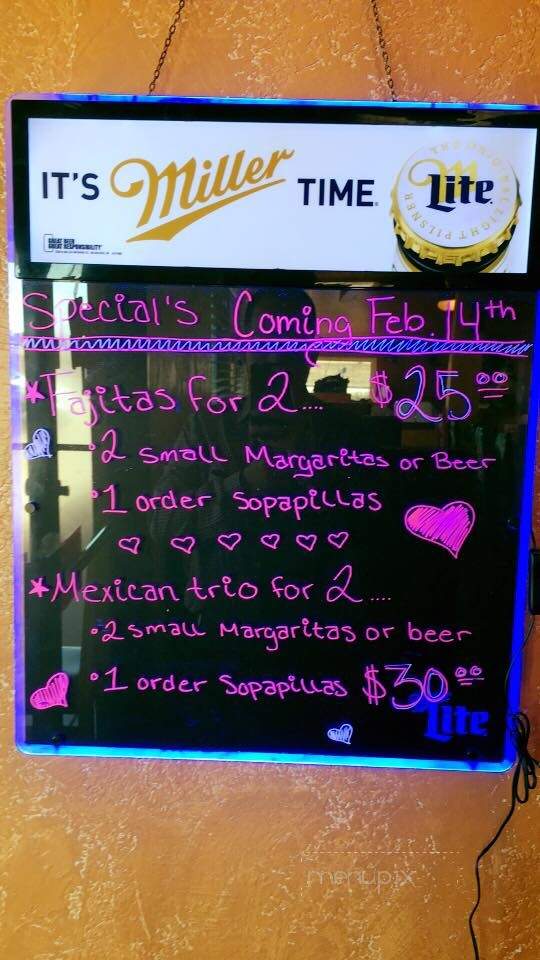 Margaritas - Ogallala, NE menu_pic