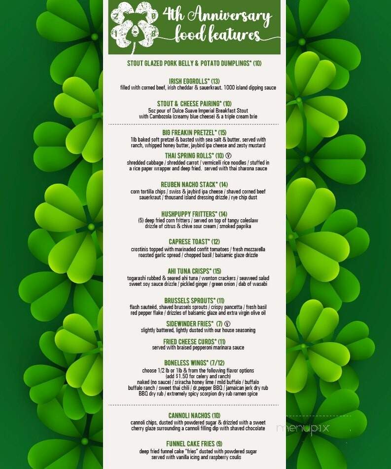 Shy Bear Brewing - Lewistown, PA menu_pic