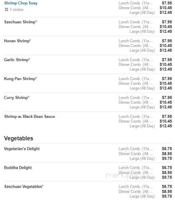 Wong Express House - Brighton, MI menu_pic