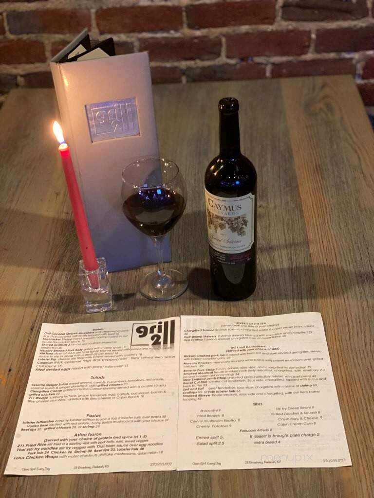 Grill 211 - Paducah, KY menu_pic