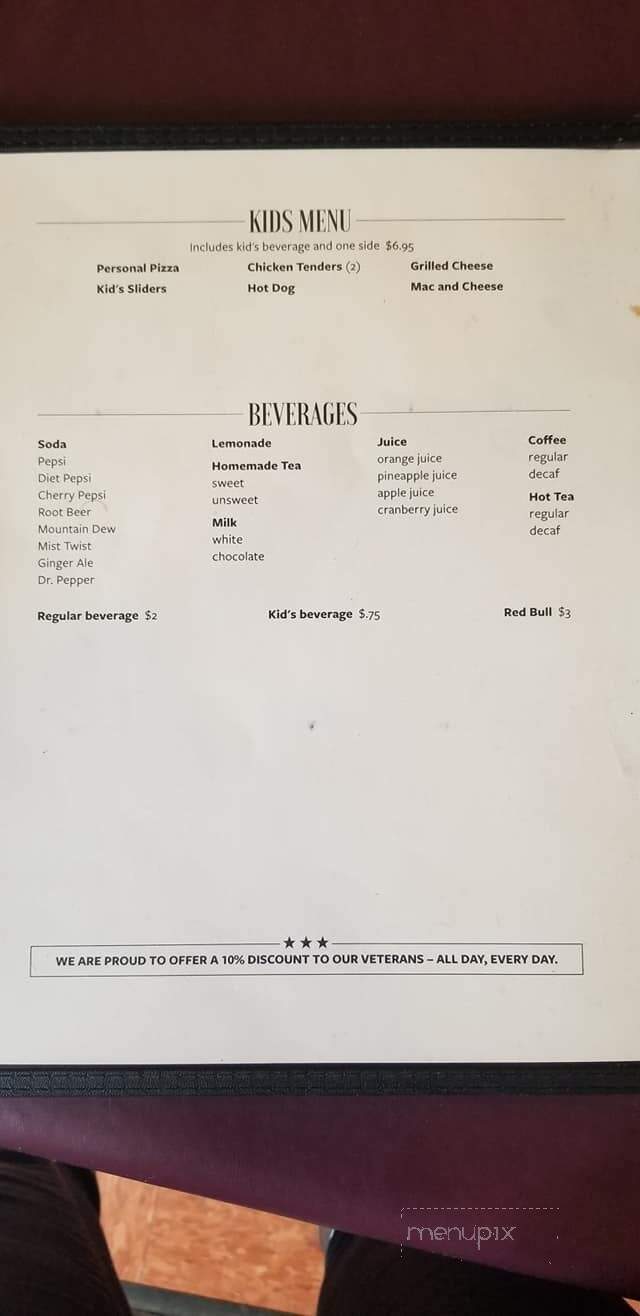 Meiserville Inn - Mount Pleasant Mills, PA menu_pic