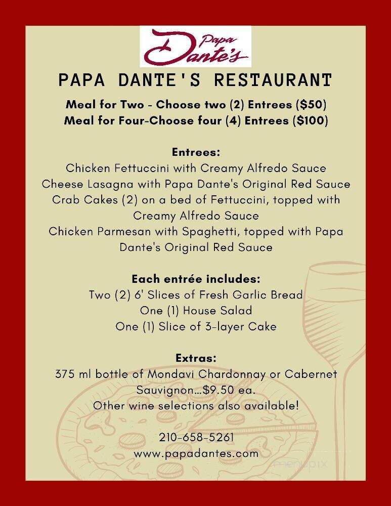 Papa Dante's Italian Restaurant - Converse, TX