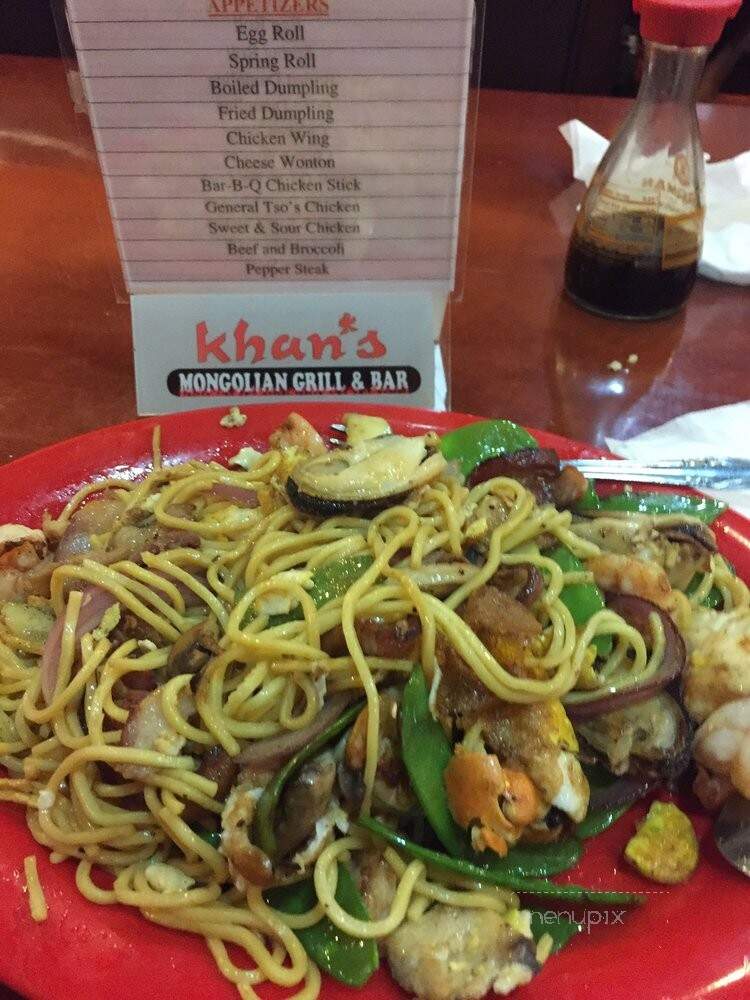 Khan's Mongolian Grill & Bar - East Stroudsburg, PA menu_pic