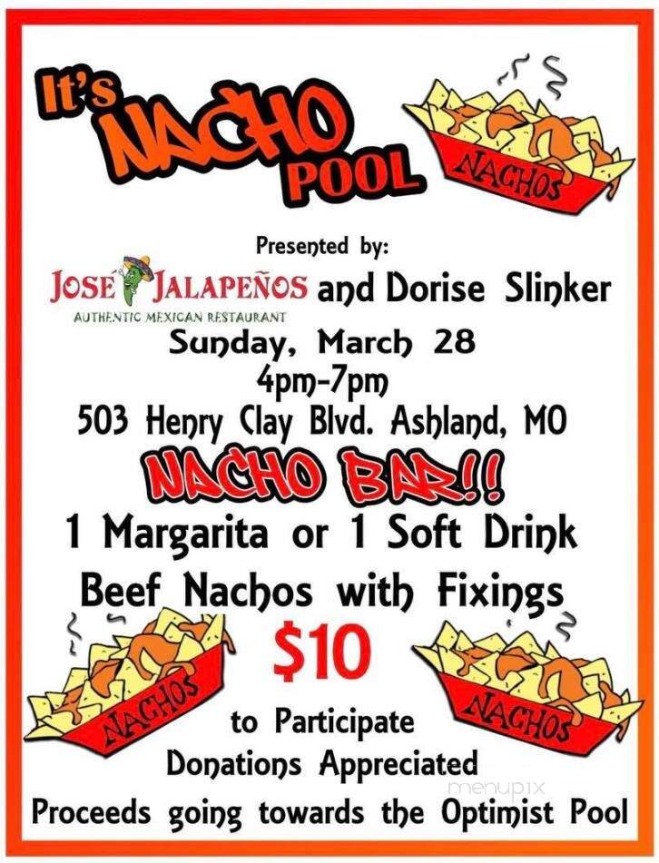 Jose Jalapenos - Ashland, MO menu_pic