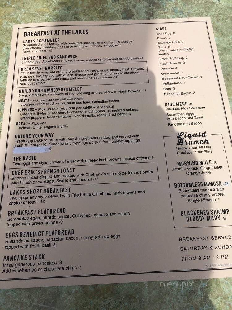Lakes Tavern Grill - Woodbury, MN menu_pic