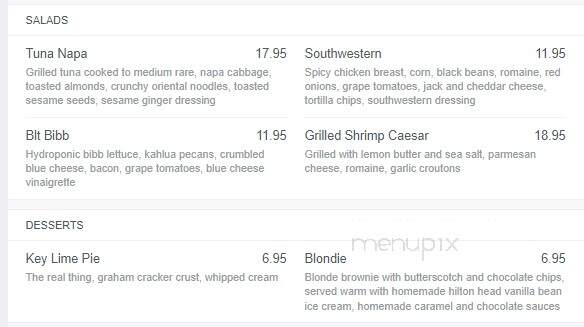 Truffles Cafe - Bluffton, SC menu_pic