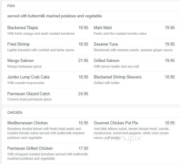 Truffles Cafe - Bluffton, SC menu_pic