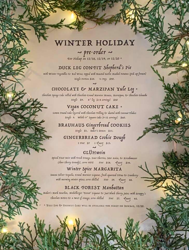 Mountain Brauhaus Restaurant - Gardiner, NY menu_pic
