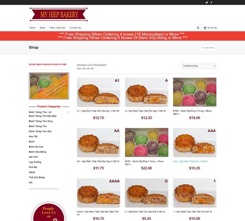 My Hiep Bakery - Westminster, CA menu_pic