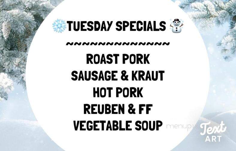 Coachman Inn - Cooperstown, ND menu_pic