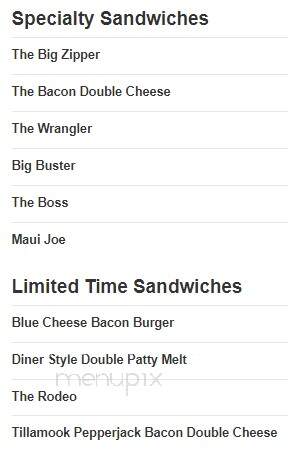 Zip's Drive-In - Coeur D'Alene, ID menu_pic