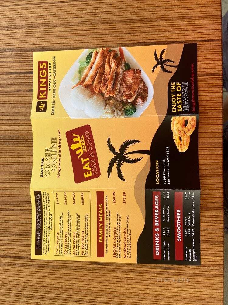Hawaiian Boys BBQ - Sacramento, CA menu_pic